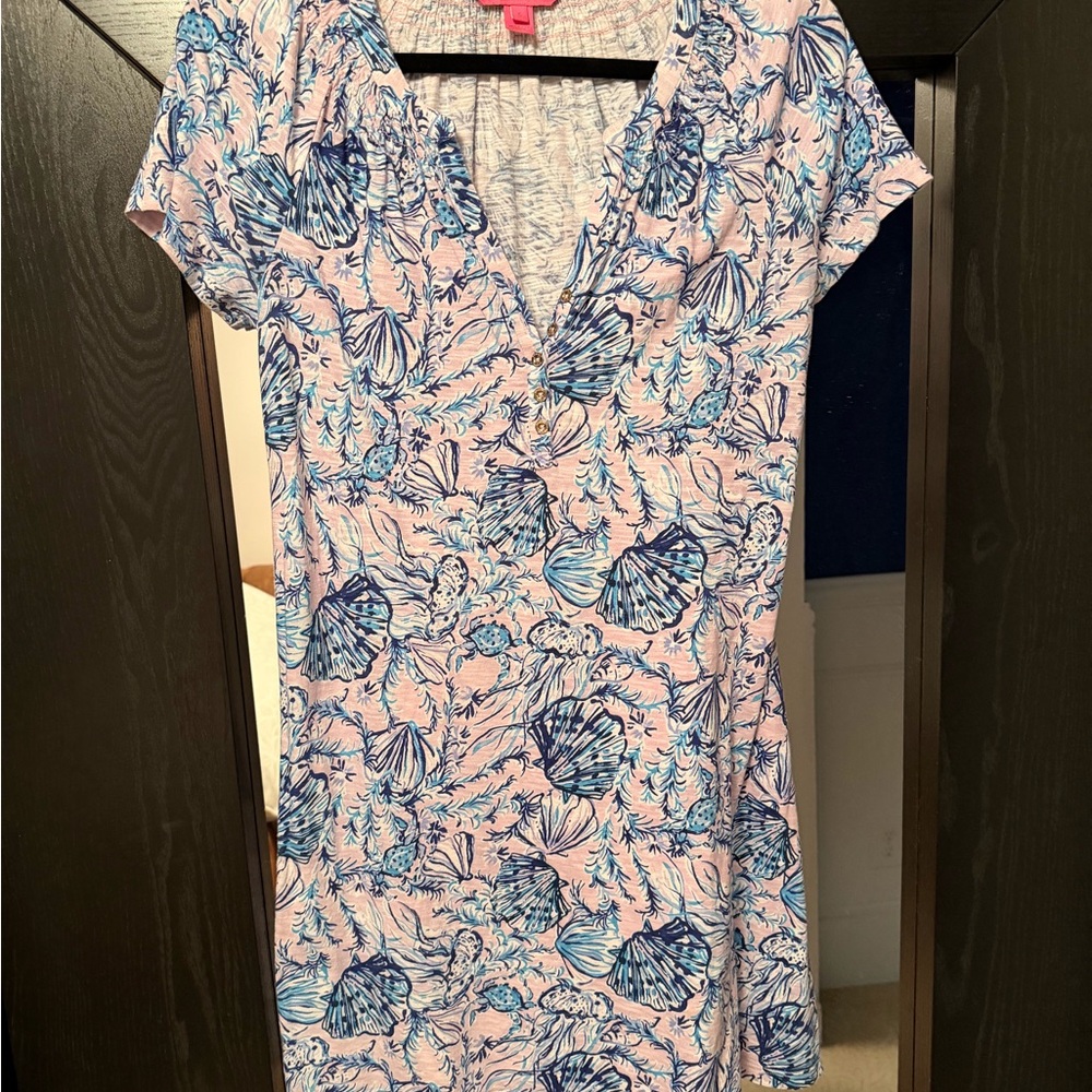 Lilly Pulitzer Blue and Pink Patterned dress